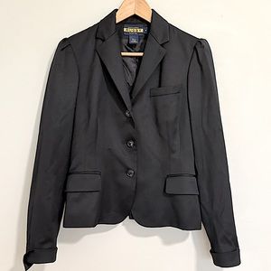 FINAL SALE!! 100% Wool Rugby Ralph Lauren Women’s Blazer Black Jacket Size 4